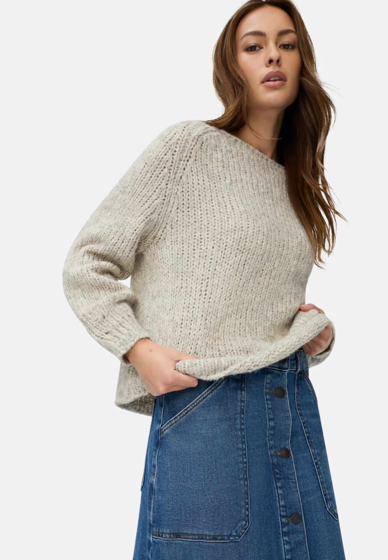 Damen Camel Active Röcke^A-Linienrock aus einem Baumwollmix