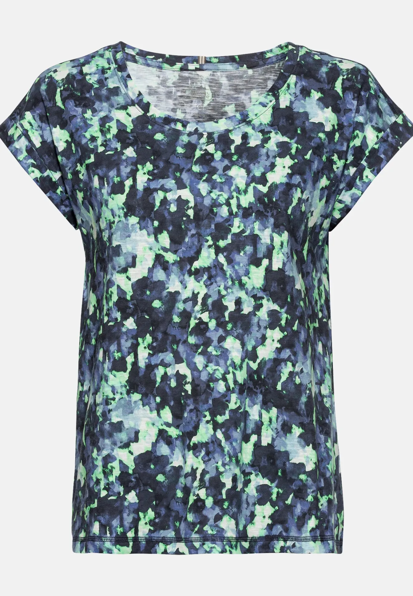 Damen Camel Active T-Shirts & Polos^Allover-Print Shirt mit zertifiziertem Organic Cotton