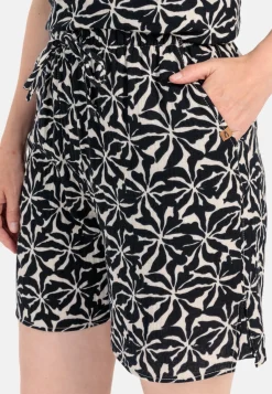 Damen Camel Active Hosen^Allover-Print Shorts aus Baumwolle