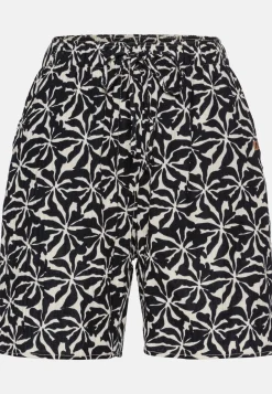 Damen Camel Active Hosen^Allover-Print Shorts aus Baumwolle