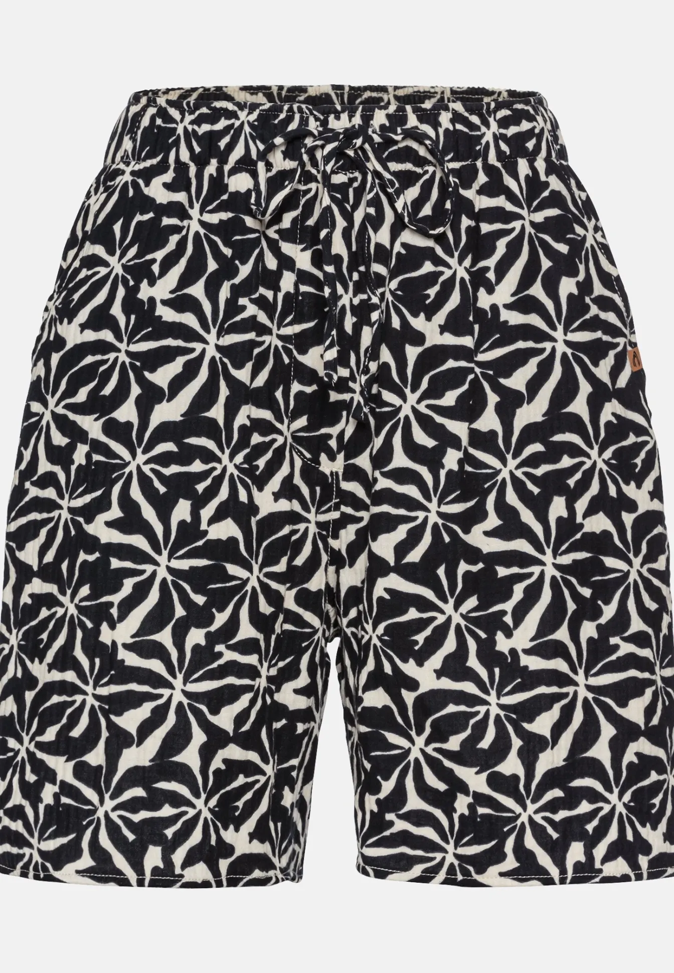 Damen Camel Active Hosen^Allover-Print Shorts aus Baumwolle