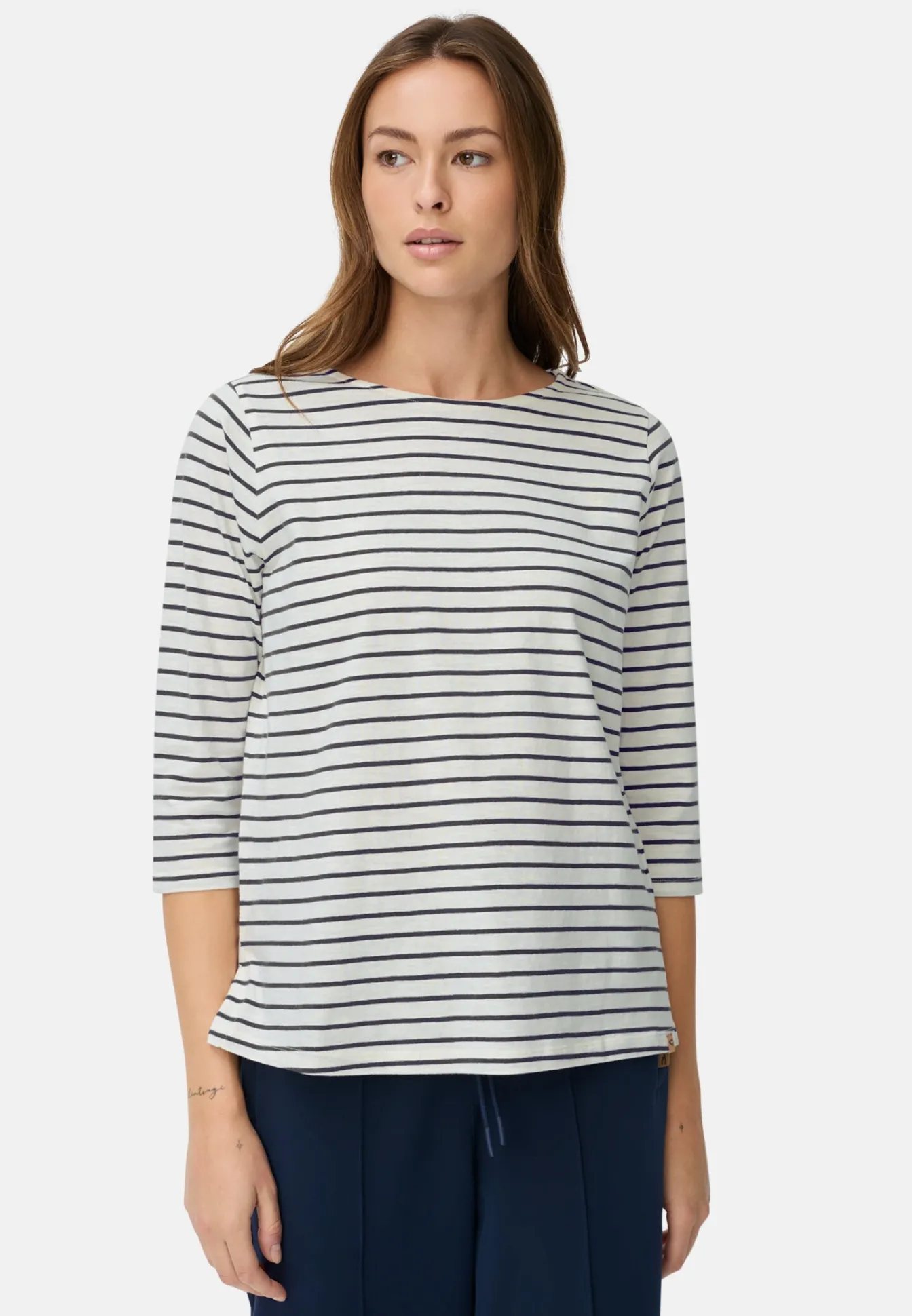 Damen Camel Active T-Shirts & Polos^3/4-Arm T-Shirt mit Seitenschlitzen