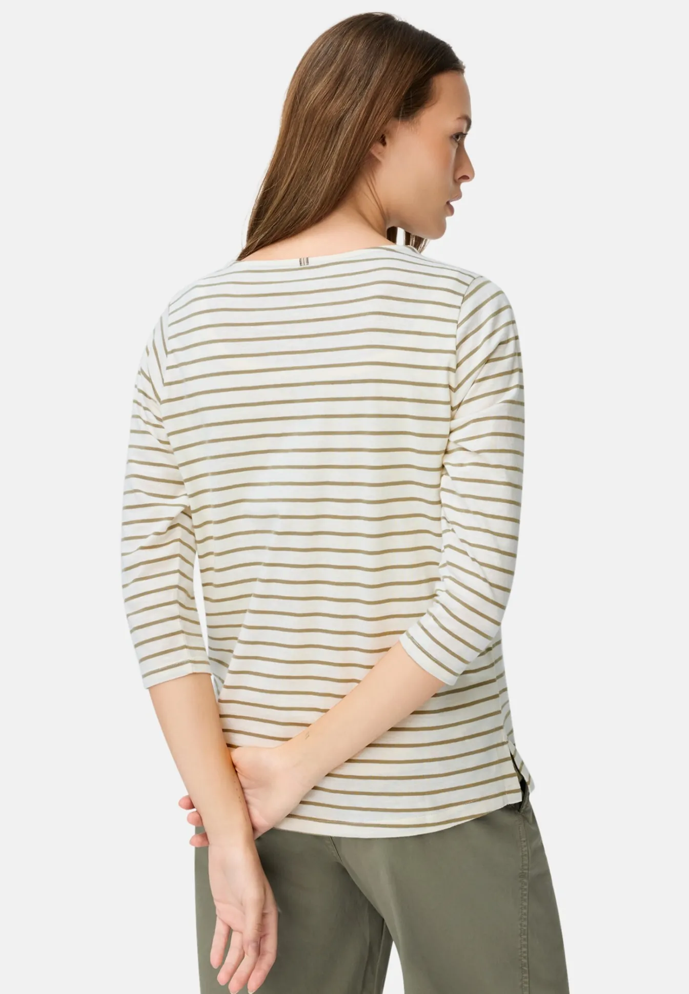 Damen Camel Active T-Shirts & Polos^3/4-Arm T-Shirt mit Seitenschlitzen