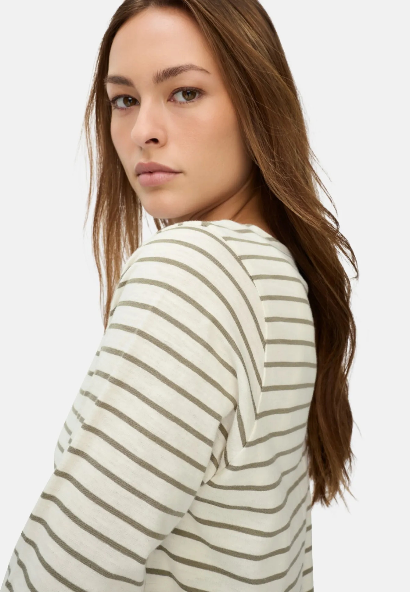 Damen Camel Active T-Shirts & Polos^3/4-Arm T-Shirt mit Seitenschlitzen