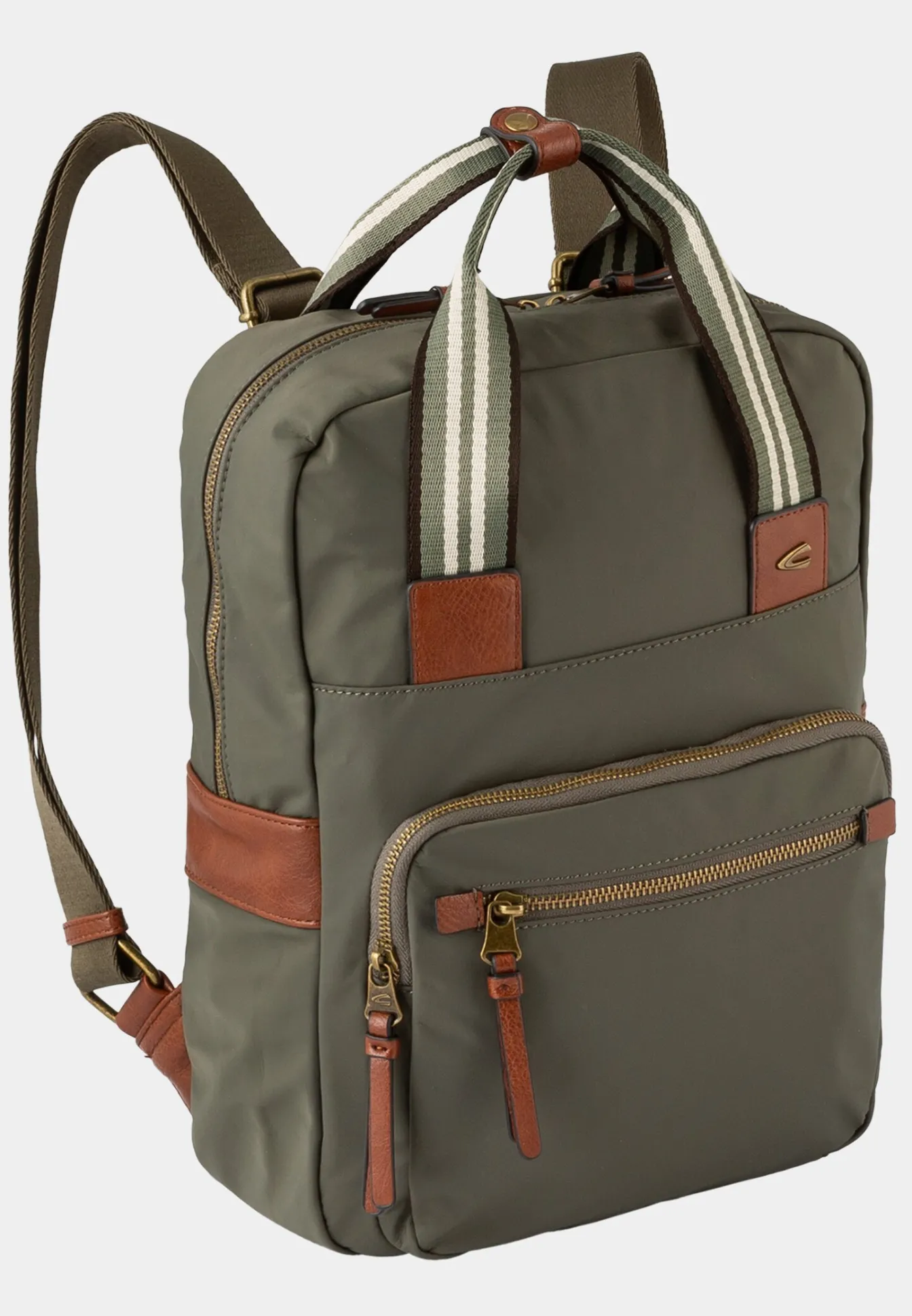 Damen Camel Active Taschen & Rucksäcke^BARI Rucksack mit Kunstlederbesatz
