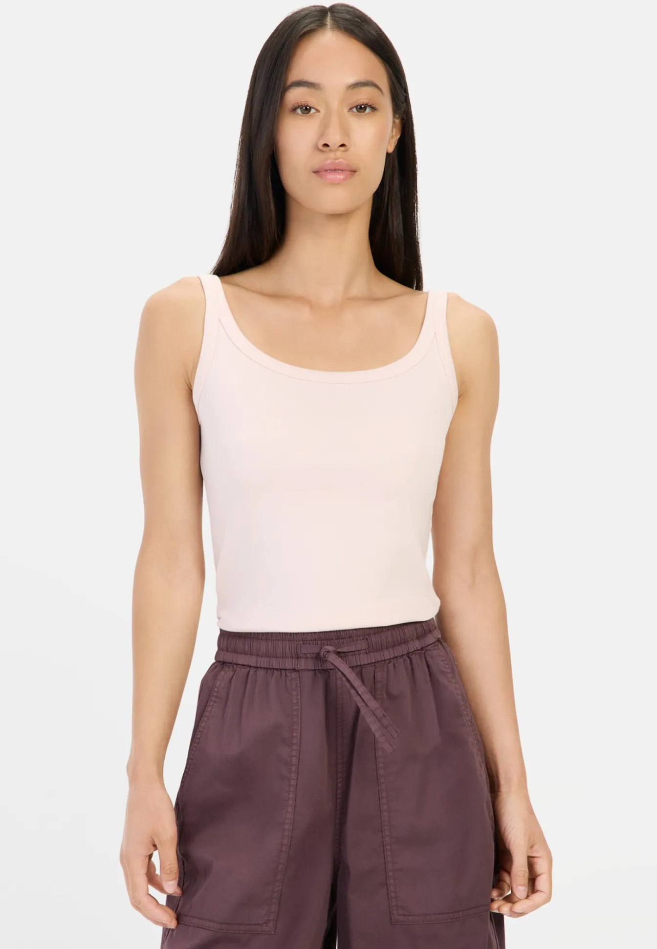Damen Camel Active T-Shirts & Polos^Basic Top aus reiner Baumwolle