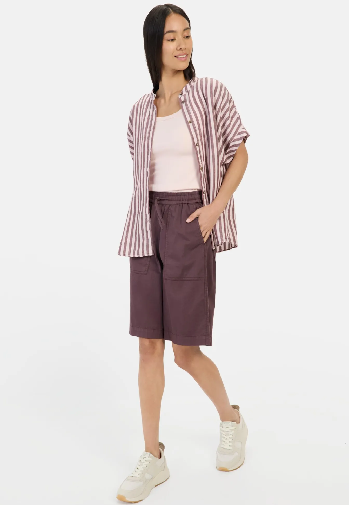 Damen Camel Active T-Shirts & Polos^Basic Top aus reiner Baumwolle