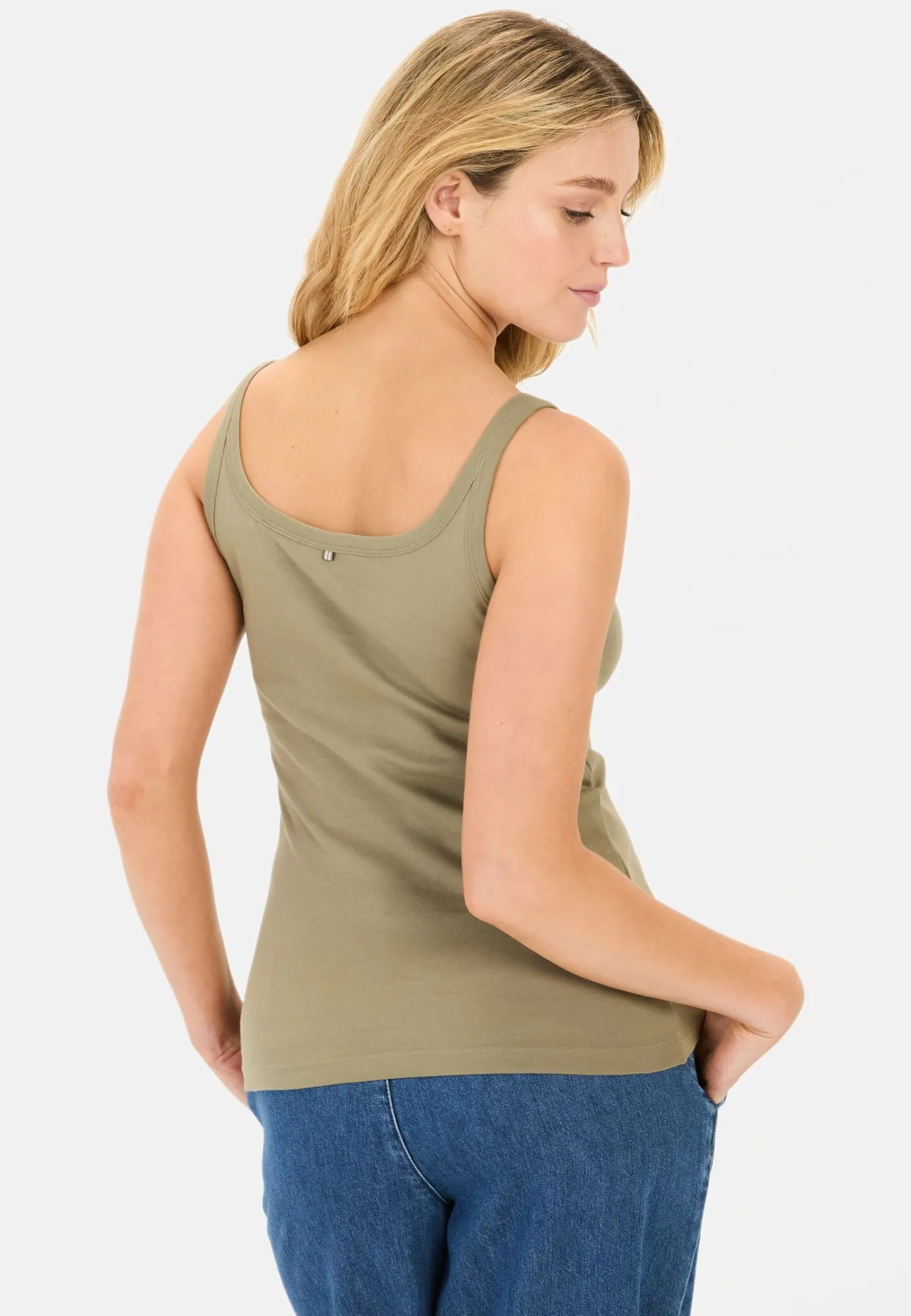 Damen Camel Active T-Shirts & Polos^Basic Top aus reiner Baumwolle