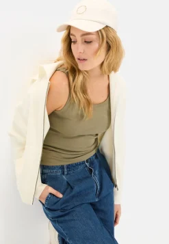 Damen Camel Active T-Shirts & Polos^Basic Top aus reiner Baumwolle