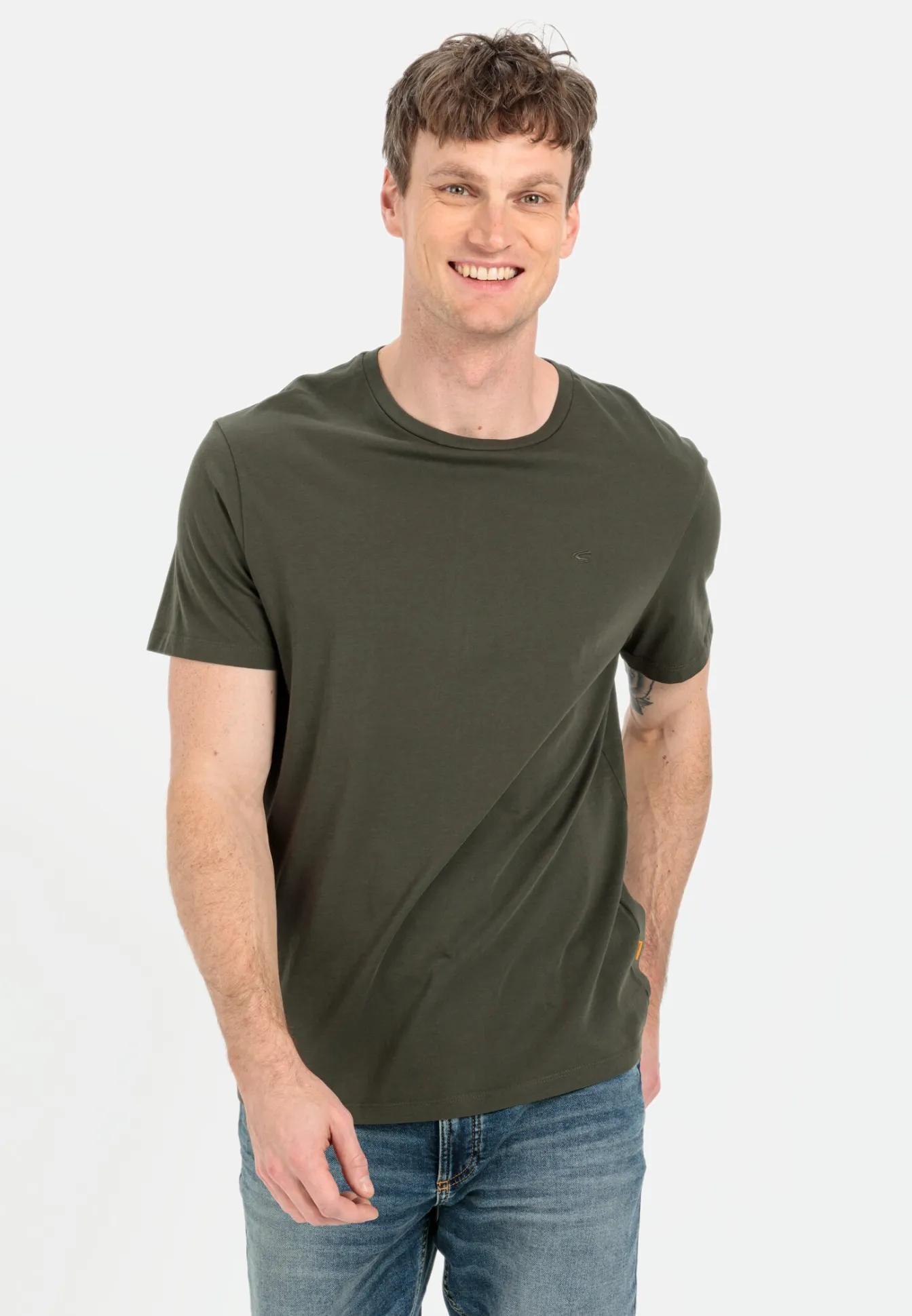 Herren Camel Active T-Shirts & Polos^Basic T-Shirt aus nachhaltigem Organic Cotton