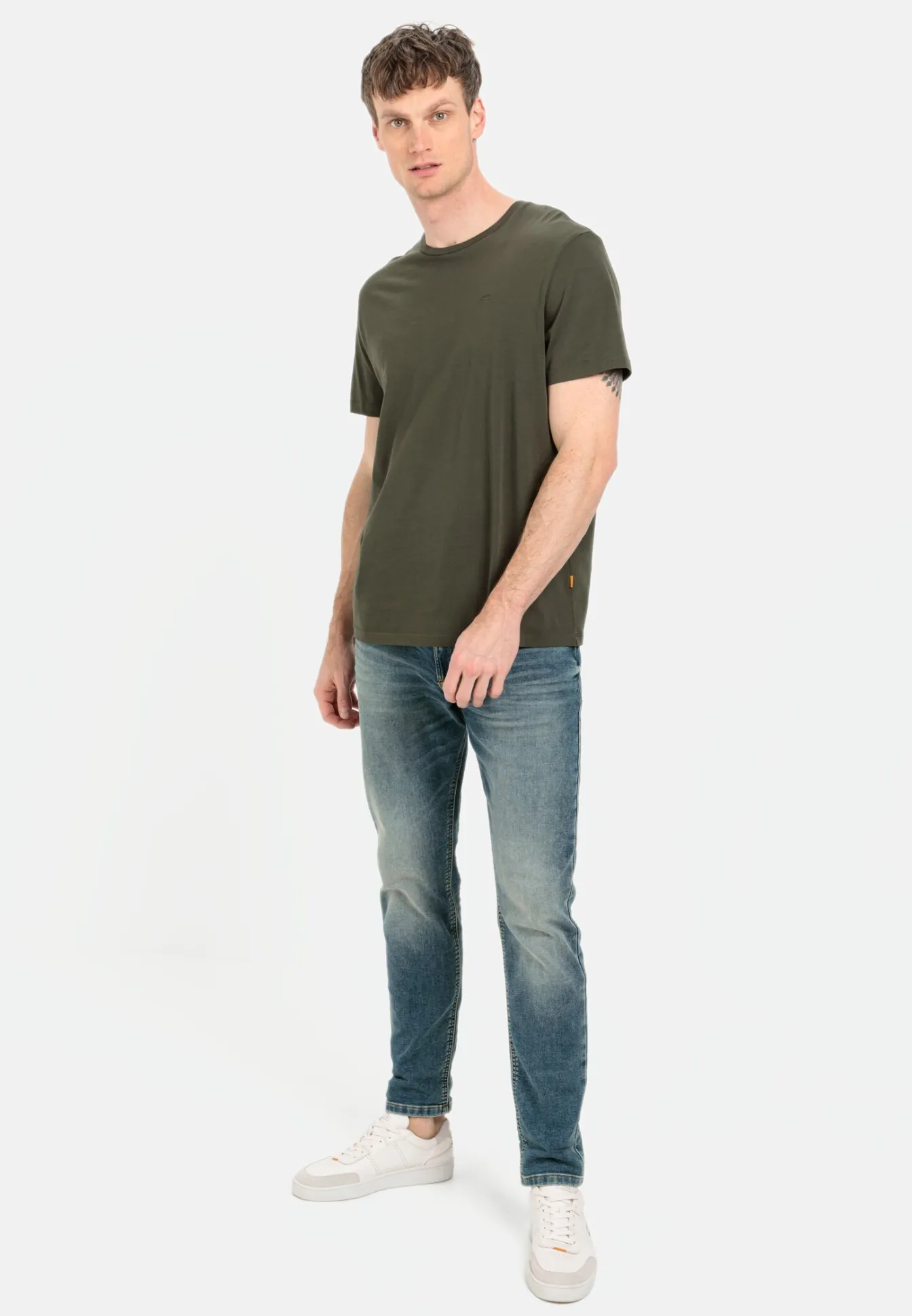 Herren Camel Active T-Shirts & Polos^Basic T-Shirt aus nachhaltigem Organic Cotton