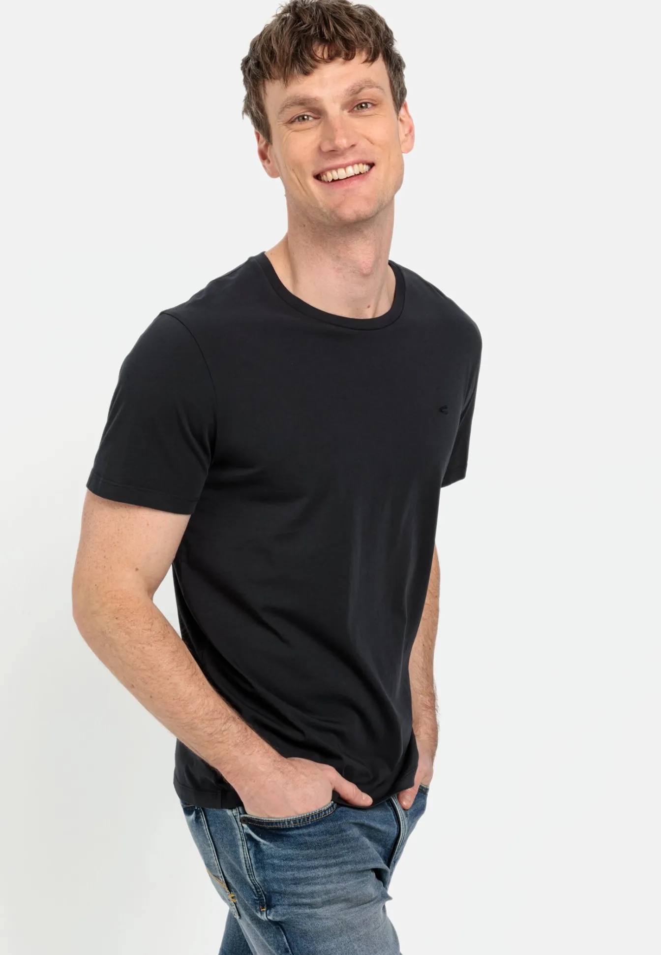 Herren Camel Active T-Shirts & Polos^Basic T-Shirt aus nachhaltigem Organic Cotton