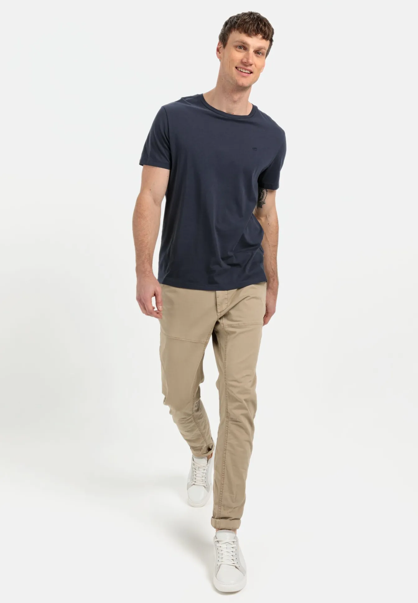 Herren Camel Active T-Shirts & Polos^Basic T-Shirt aus nachhaltigem Organic Cotton