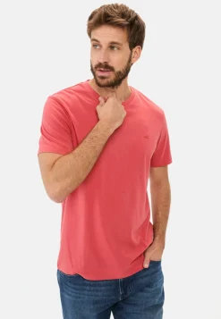 Herren Camel Active T-Shirts & Polos^Basic T-Shirt aus reiner Baumwolle