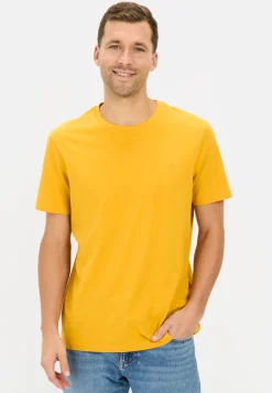 Herren Camel Active T-Shirts & Polos^Basic T-Shirt aus reiner Baumwolle