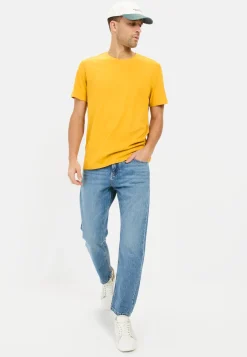 Herren Camel Active T-Shirts & Polos^Basic T-Shirt aus reiner Baumwolle