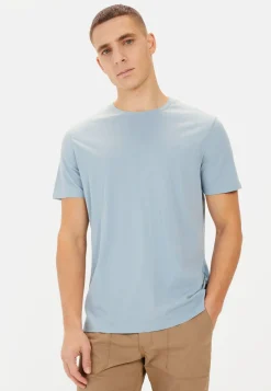 Herren Camel Active T-Shirts & Polos^Basic T-Shirt aus reiner Baumwolle