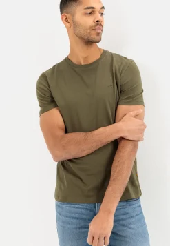 Herren Camel Active T-Shirts & Polos^Basic T-Shirt mit Rundhals aus Organic Cotton