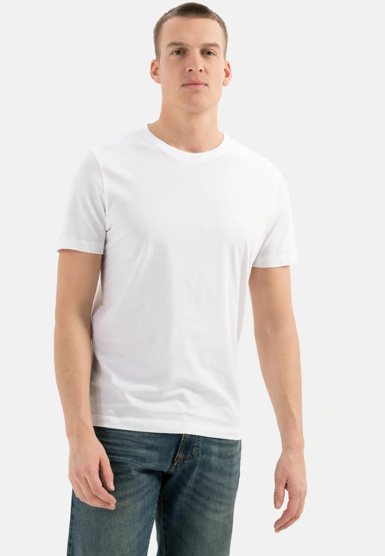 Herren Camel Active T-Shirts & Polos^Basic T-Shirt mit Rundhals aus Organic Cotton