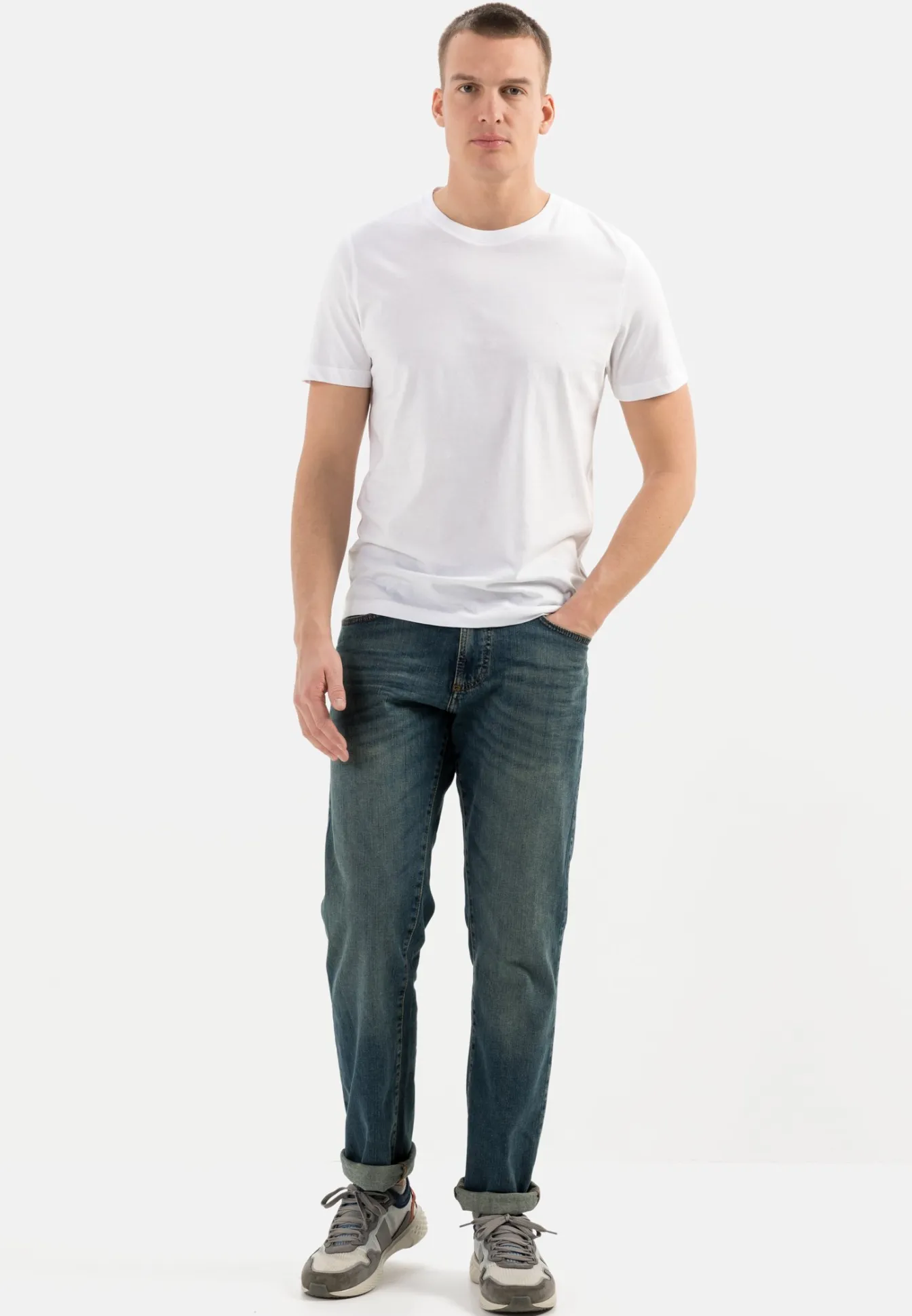 Herren Camel Active T-Shirts & Polos^Basic T-Shirt mit Rundhals aus Organic Cotton