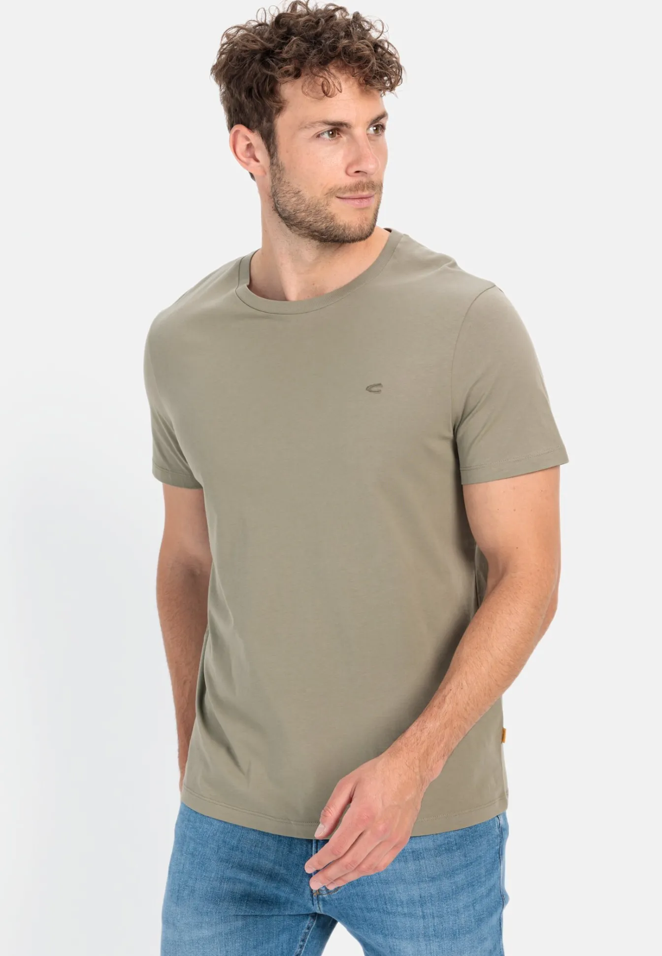 Herren Camel Active T-Shirts & Polos^Basic T-Shirt mit Rundhals aus Organic Cotton