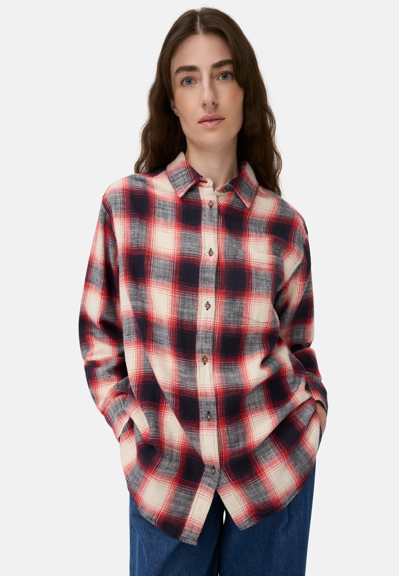 Damen Camel Active Blusen|Overshirts^Baumwollbluse mit Brusttasche