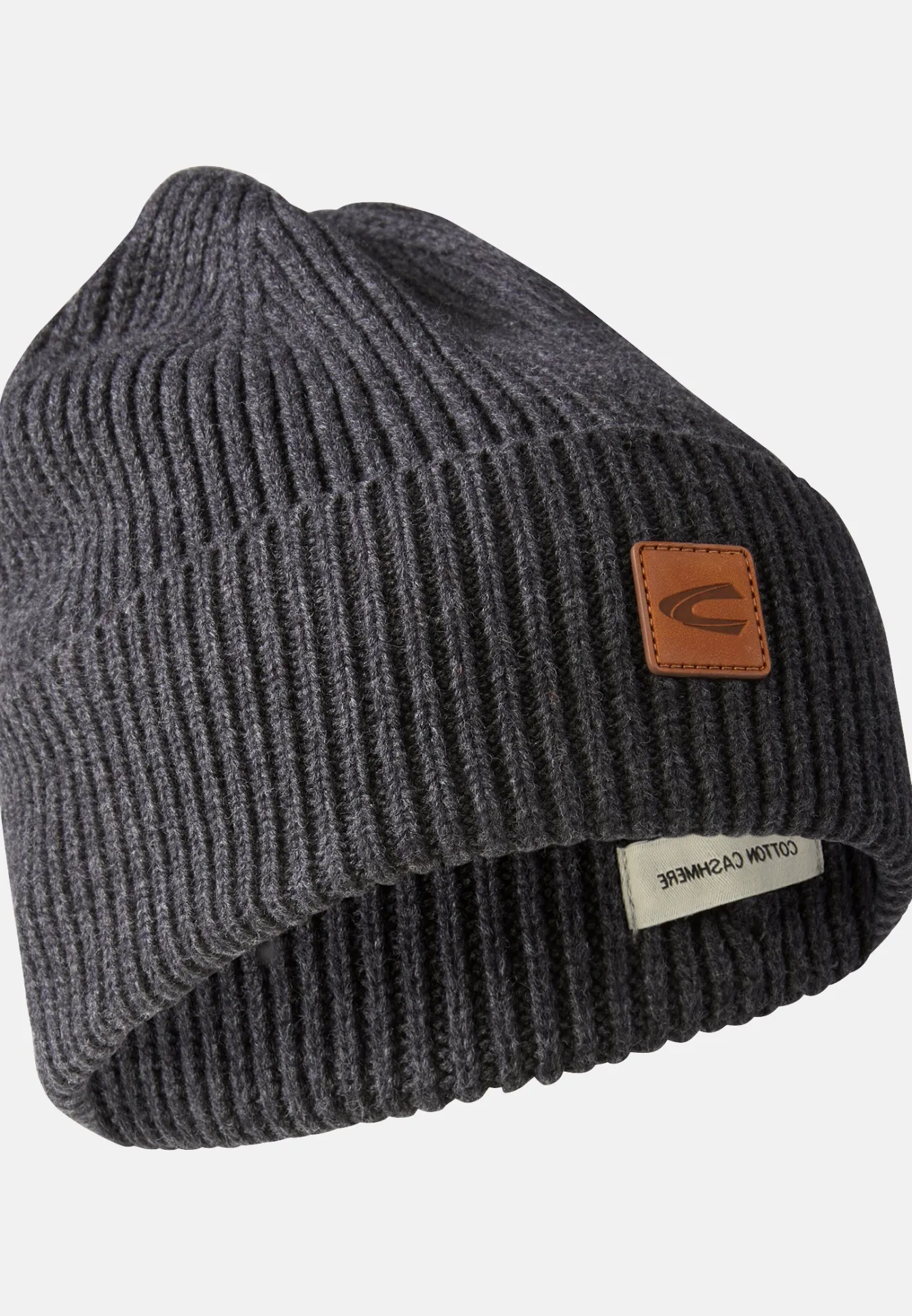 Herren Camel Active Caps & Mützen^Beanie aus einem Baumwoll-Kaschmir-Mix