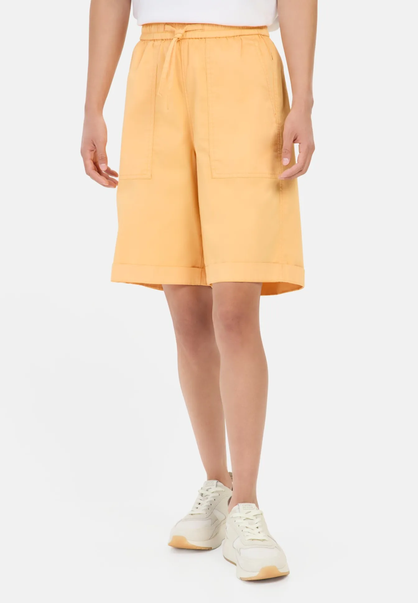 Damen Camel Active Hosen^Bermuda Shorts mit elastischem Tunnelzug