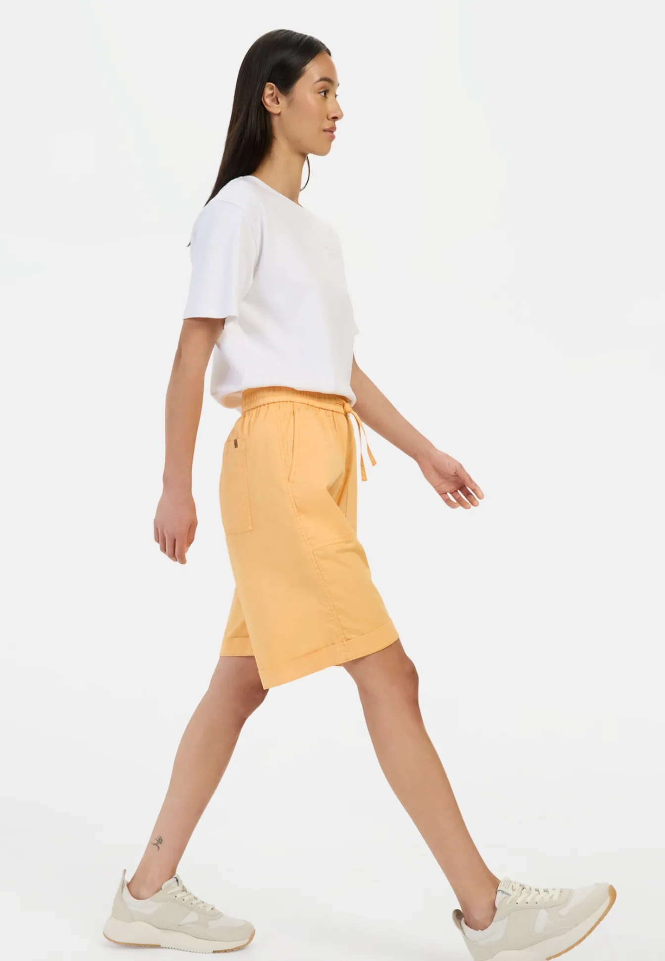 Damen Camel Active Hosen^Bermuda Shorts mit elastischem Tunnelzug