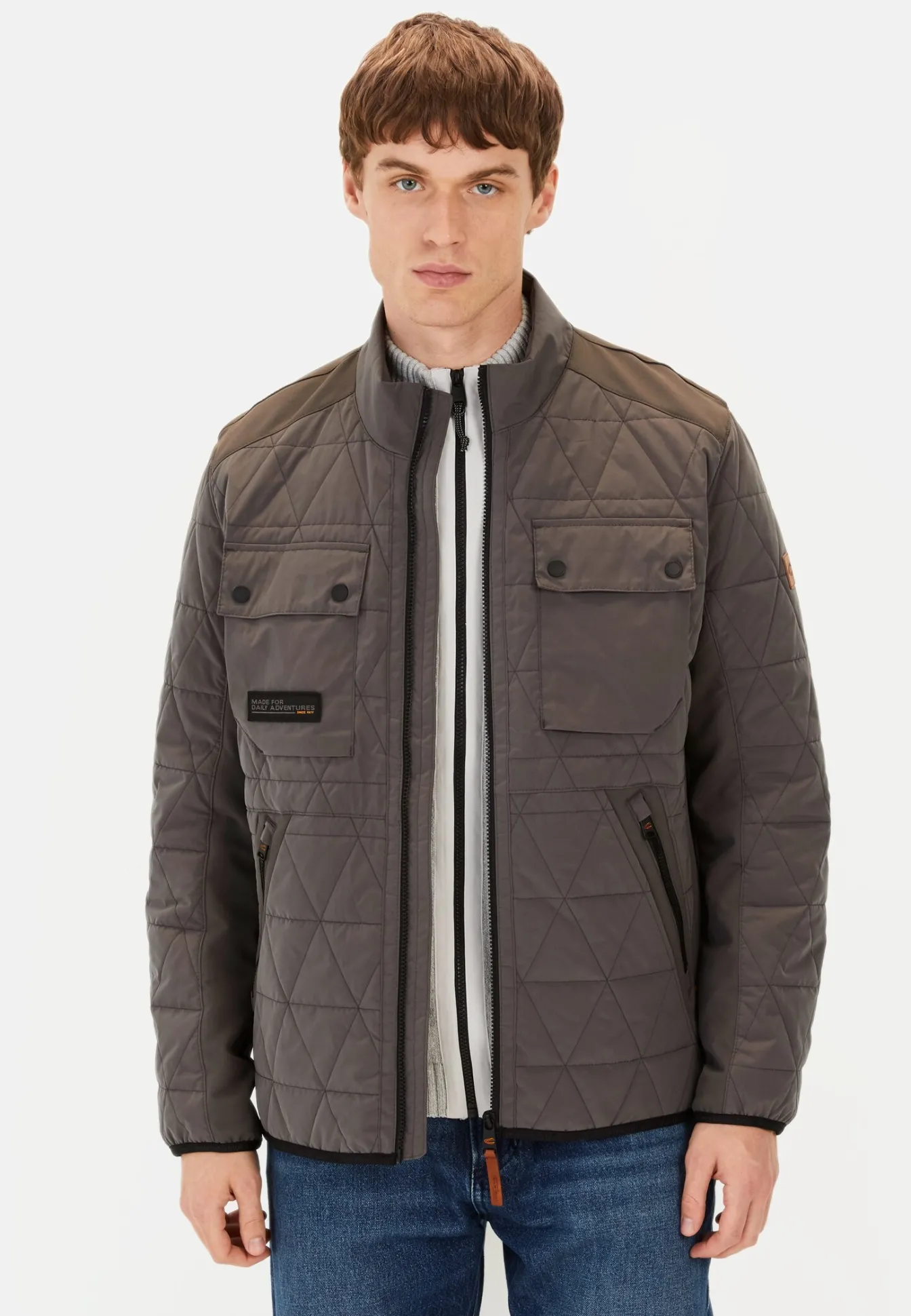 Herren Camel Active Jacken & Westen^Blouson mit Stehkragen