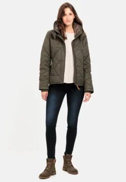 Damen Camel Active Jacken & Westen^Blouson mit Stehkragen im Vintage Look