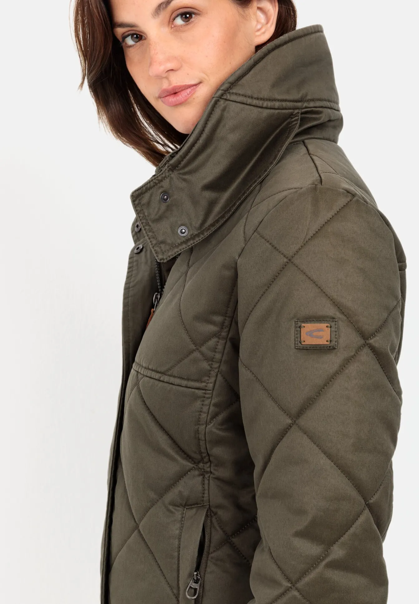 Damen Camel Active Jacken & Westen^Blouson mit Stehkragen im Vintage Look