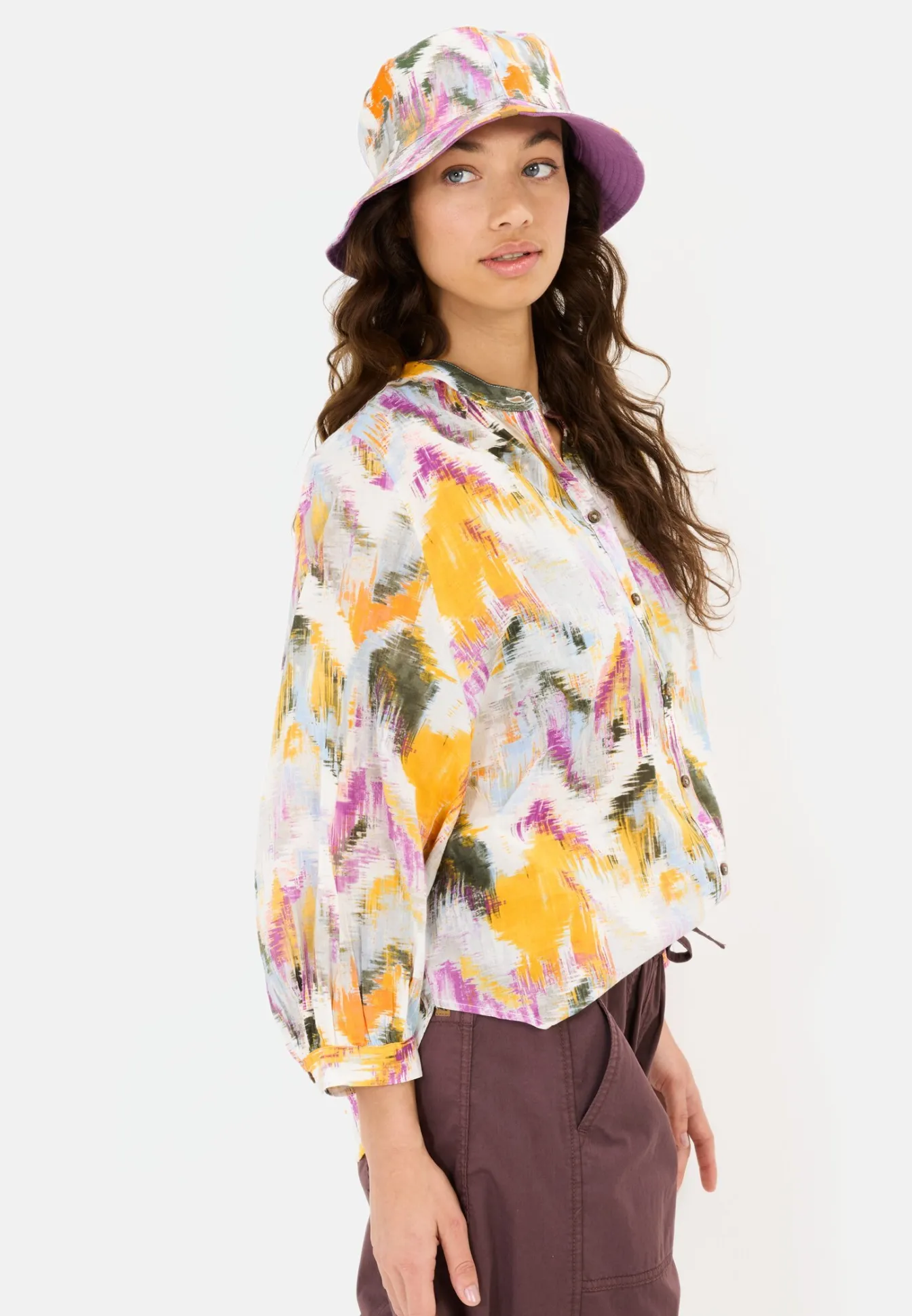 Damen Camel Active Blusen^Bluse mit Allover-Print