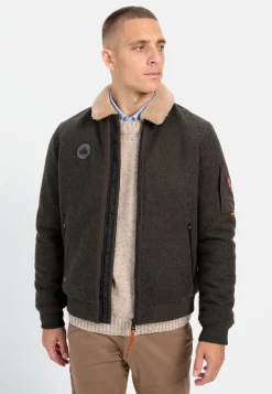 Herren Camel Active Jacken & Westen^Bomberjacke mit abnehmbarem Teddykragen
