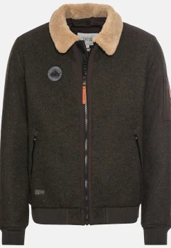 Herren Camel Active Jacken & Westen^Bomberjacke mit abnehmbarem Teddykragen