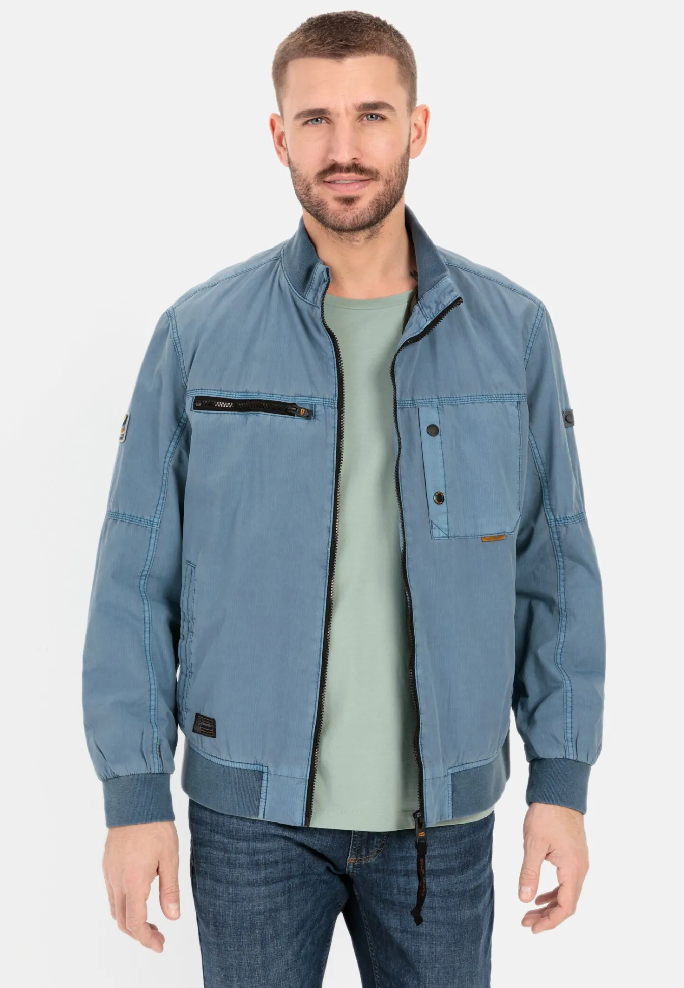 Herren Camel Active Jacken & Westen^Bomberjacke mit Stehkragen