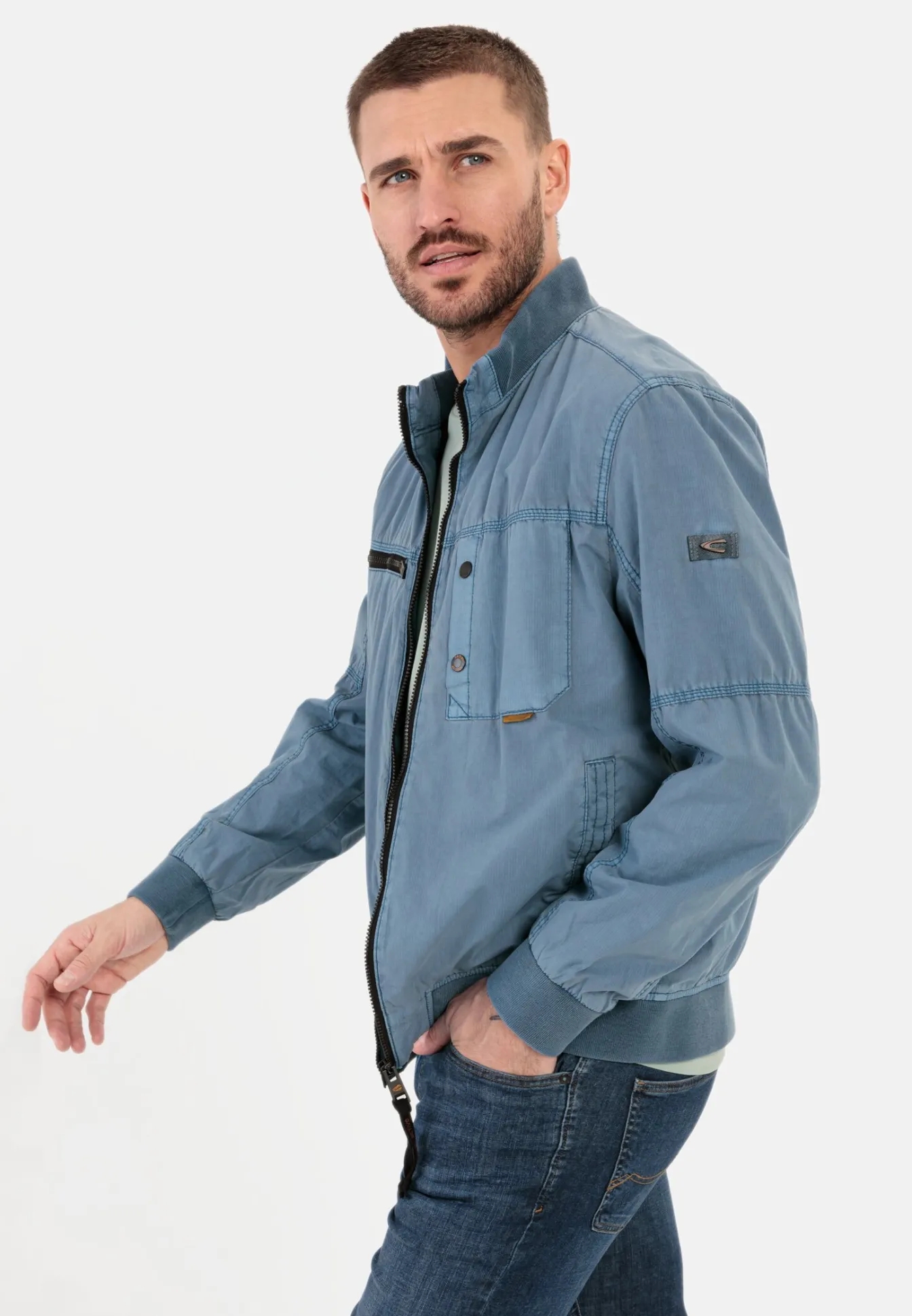 Herren Camel Active Jacken & Westen^Bomberjacke mit Stehkragen