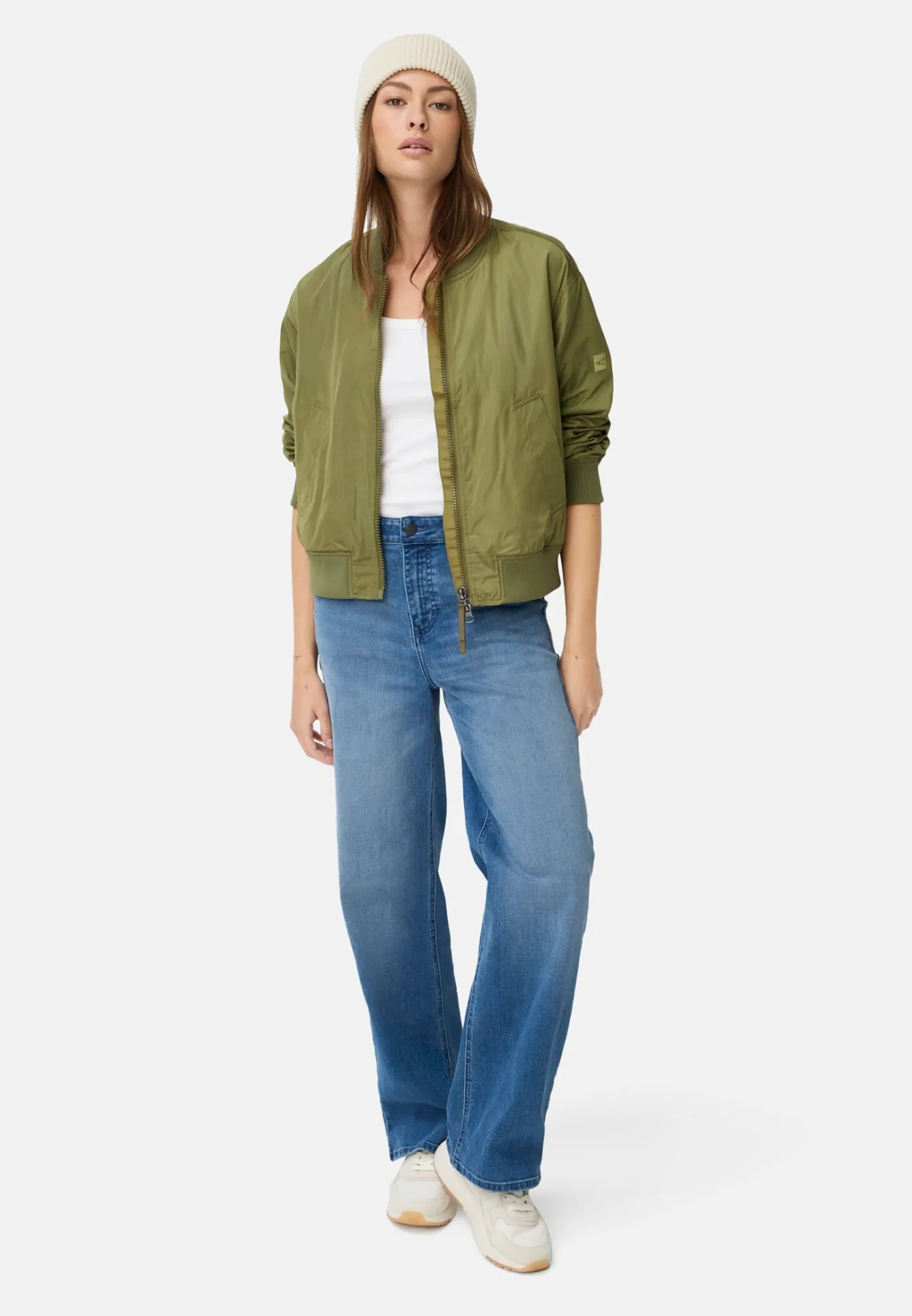 Damen Camel Active Jacken & Westen^Bomberjacke mit 2-Wege-Reißverschluss