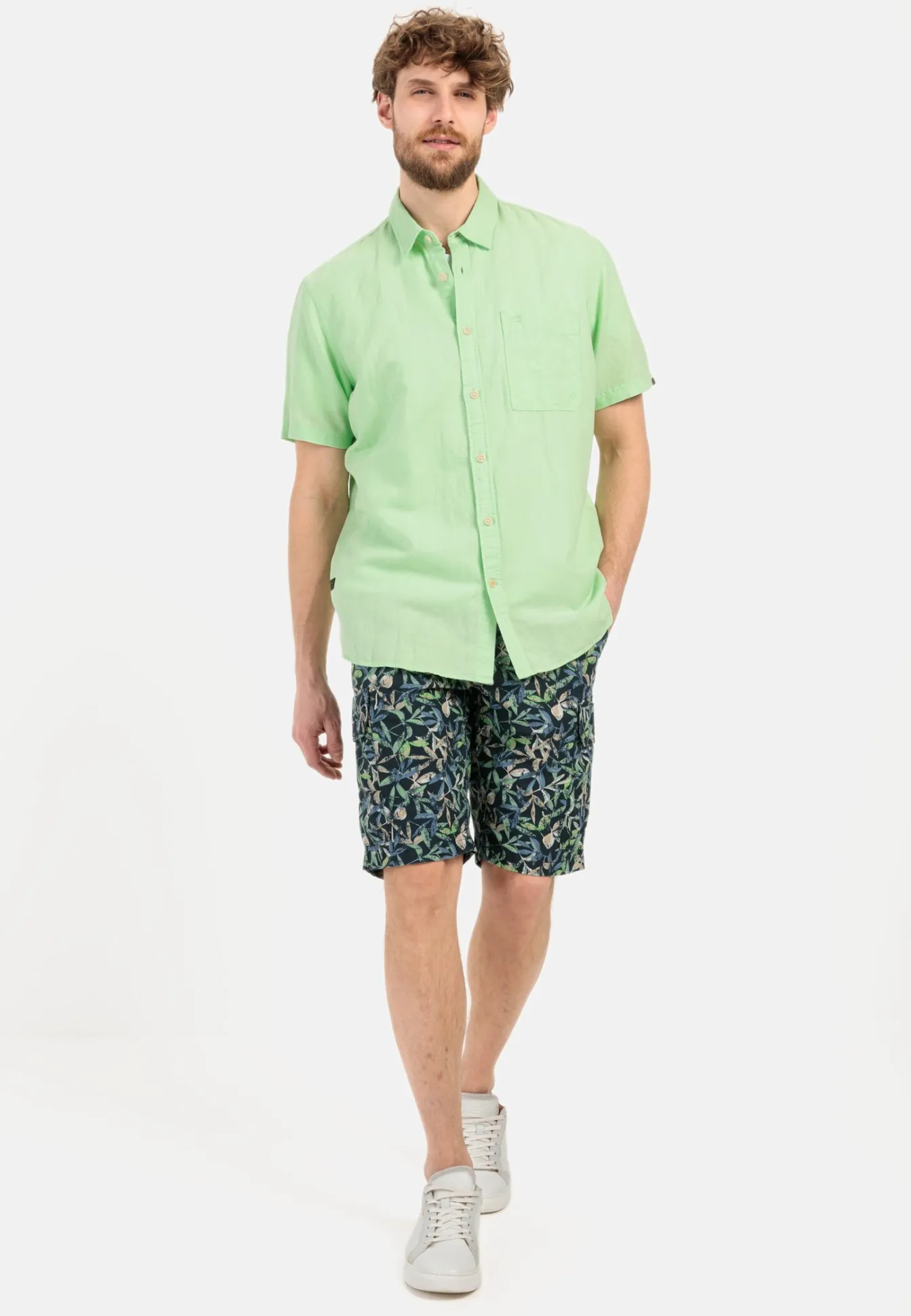 Herren Camel Active Shorts & Bermudas^Cargo Shorts mit Allover-Print