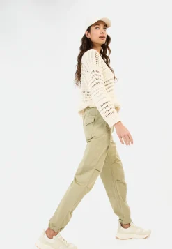 Damen Camel Active Hosen^Casual Pants aus einem Baumwollmix