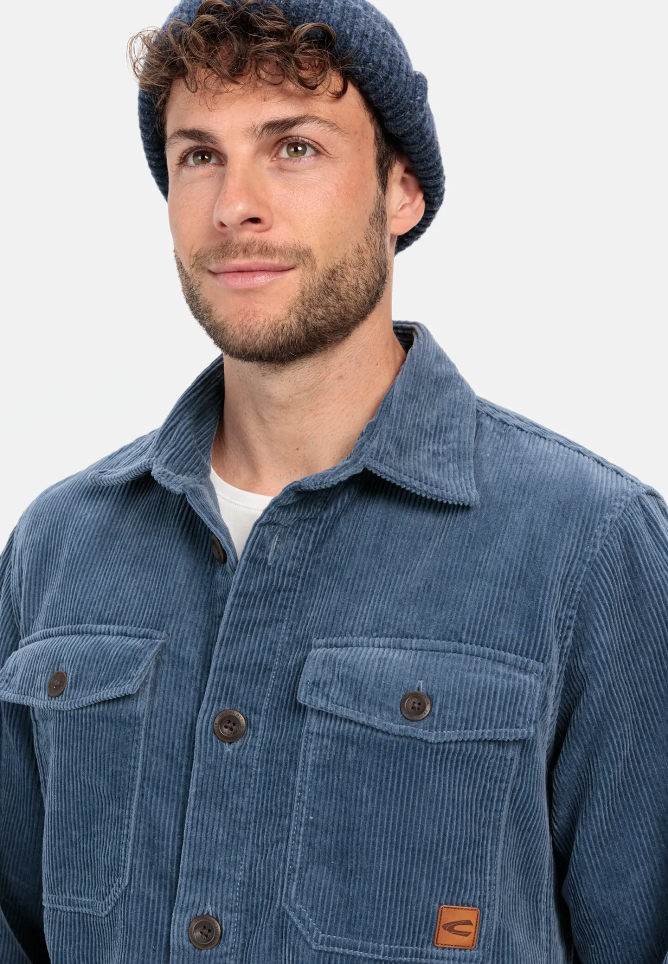 Herren Camel Active Overshirts^Cord Overshirt aus reiner Baumwolle