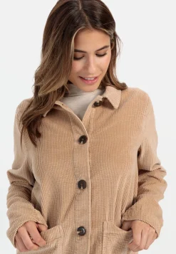 Damen Camel Active Jacken & Westen^Cordjacke aus reiner Baumwolle