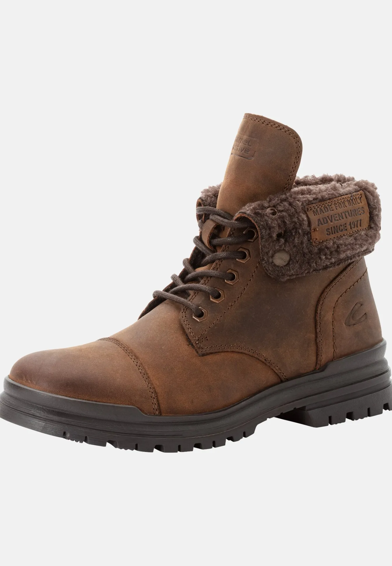 Herren Camel Active Boots^CREEK Schnürschuhe mit Teddyfutter