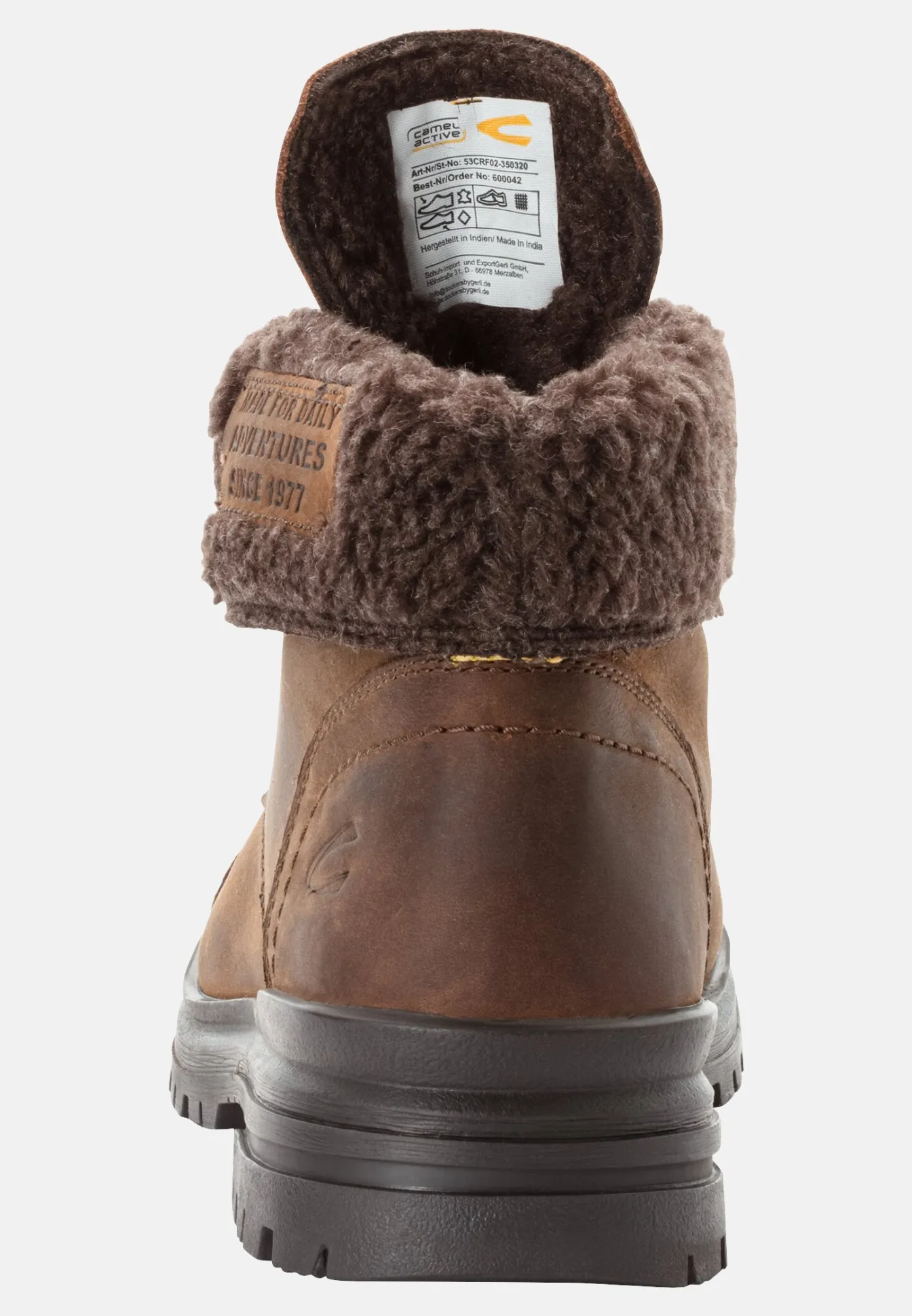Herren Camel Active Boots^CREEK Schnürschuhe mit Teddyfutter
