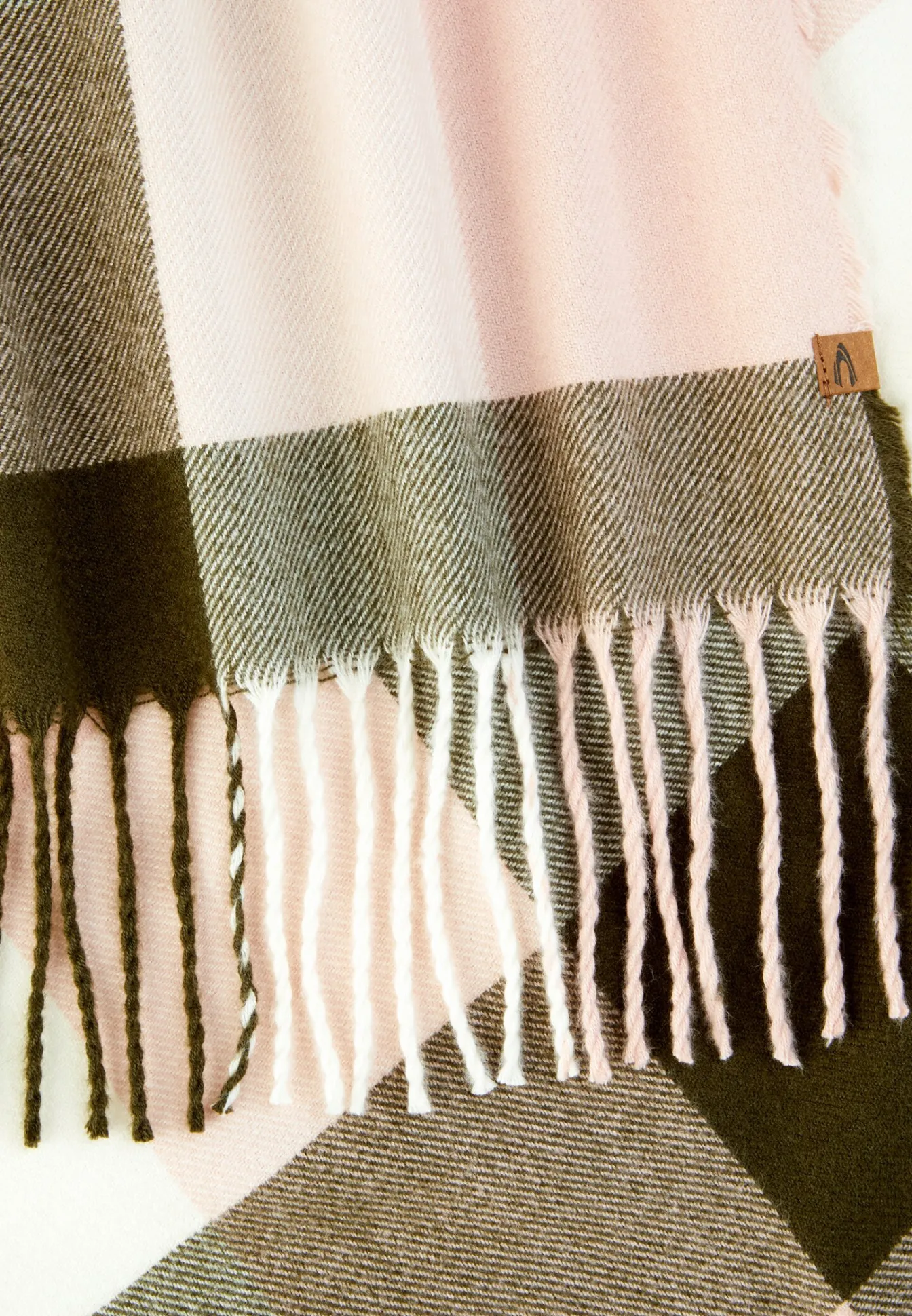 Damen Camel Active Schals & Tücher^Feiner Webschal mit kariertem Muster