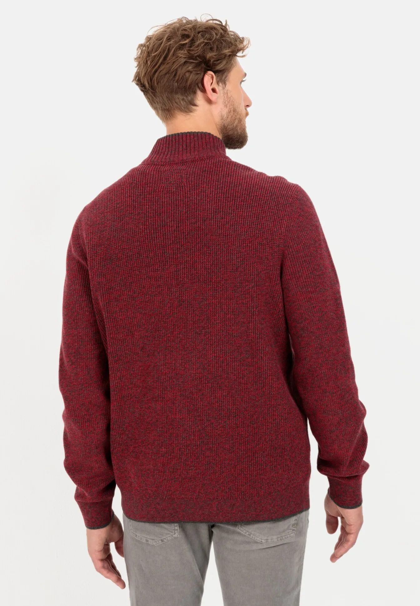 Herren Camel Active Pullover & Cardigan^Feinstrick Troyer aus Baumwollmix