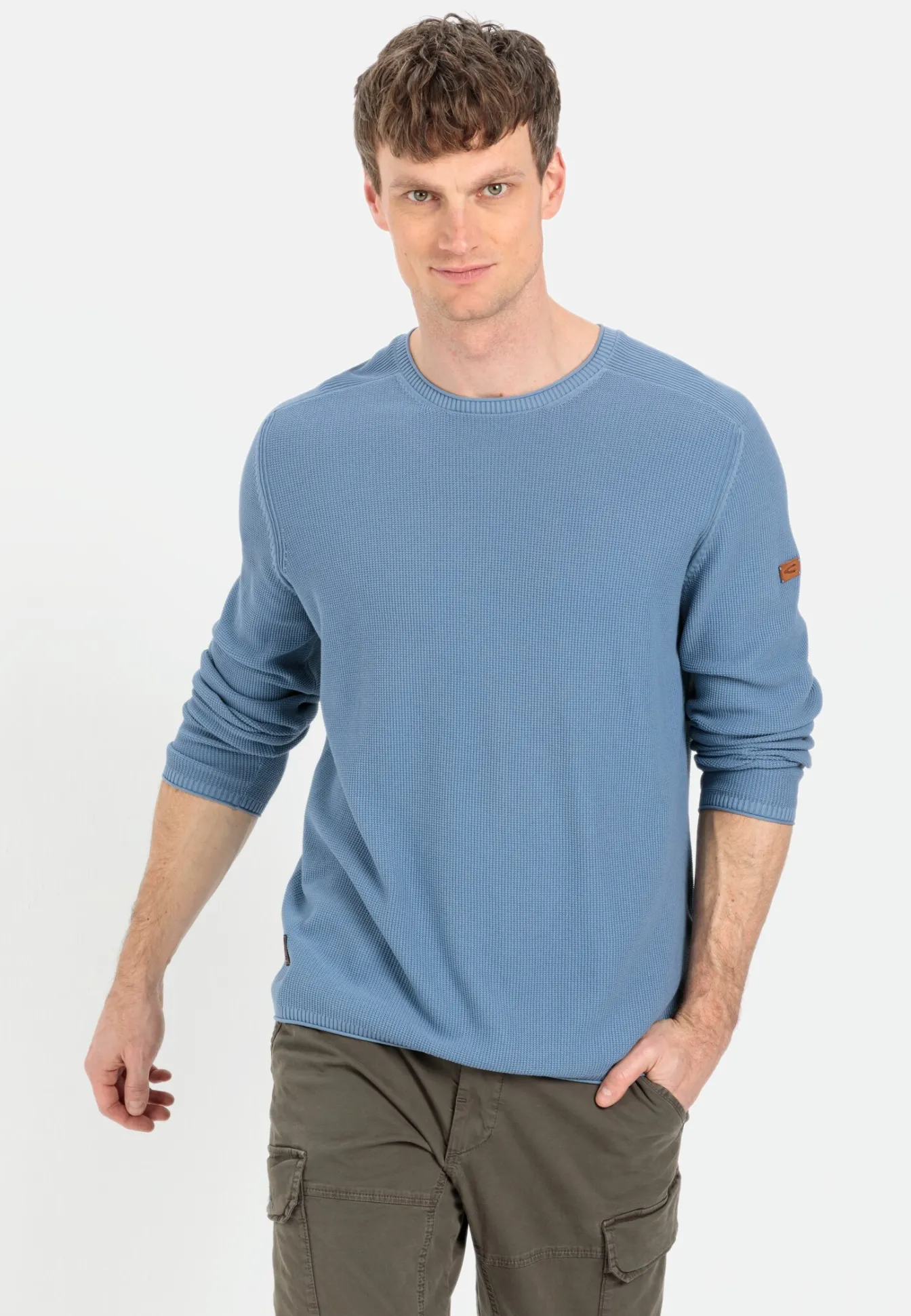 Herren Camel Active Pullover & Cardigan^Feinstrickpullover aus organic Cotton