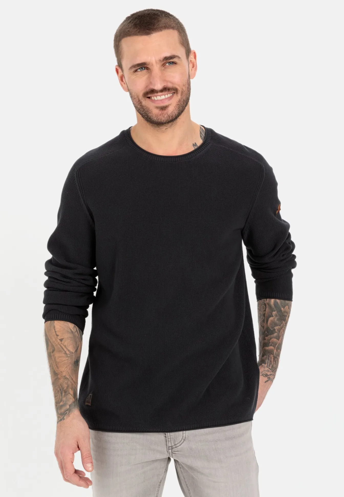 Herren Camel Active Pullover & Cardigan^Feinstrickpullover aus organic Cotton