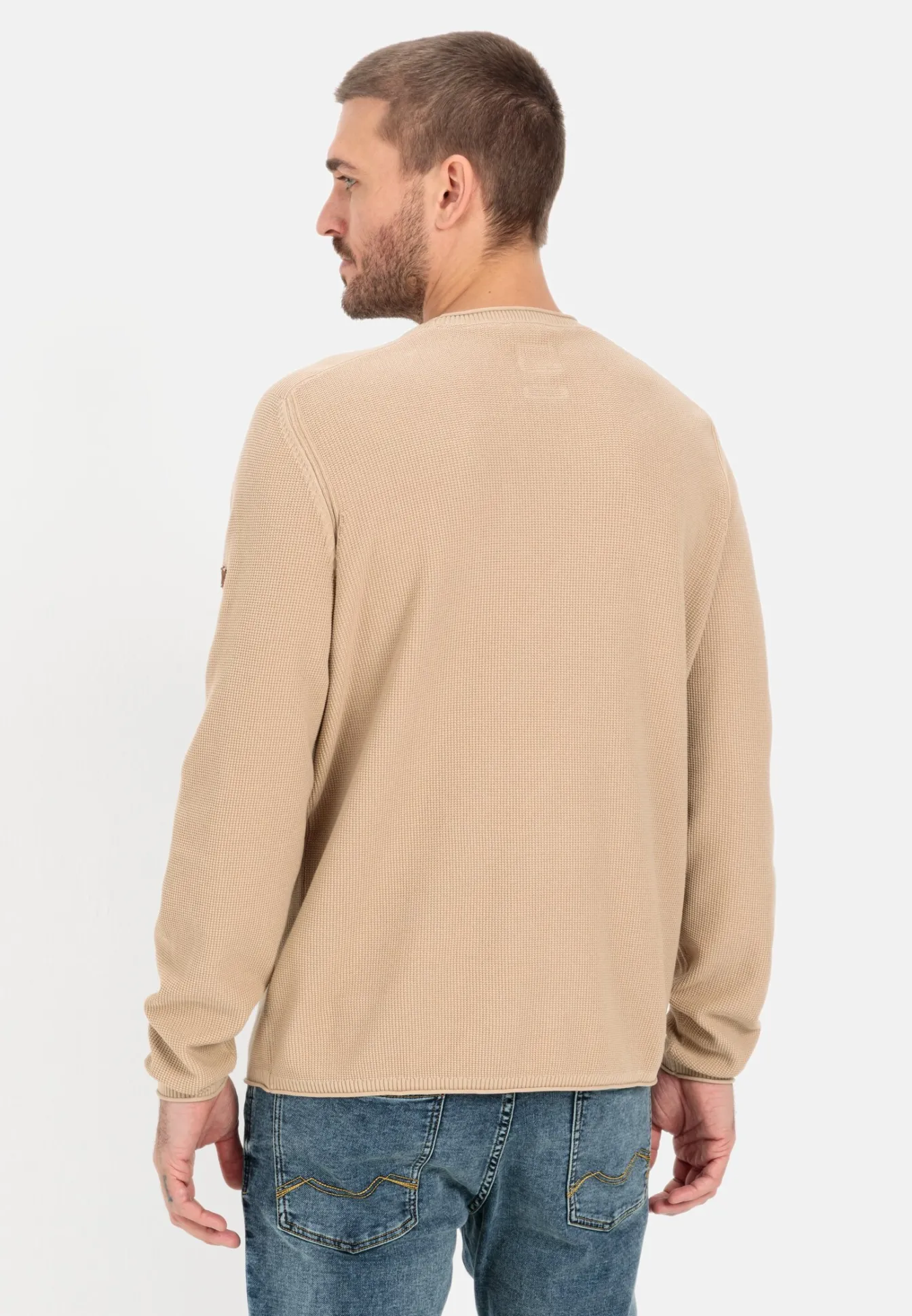 Herren Camel Active Pullover & Cardigan^Feinstrickpullover aus organic Cotton