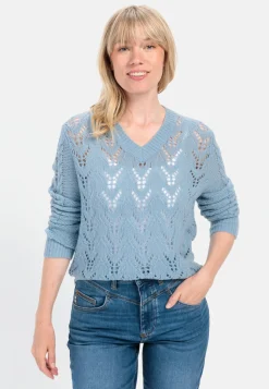 Damen Camel Active Pullover & Cardigans^Feinstrickpullover mit V-Ausschnitt